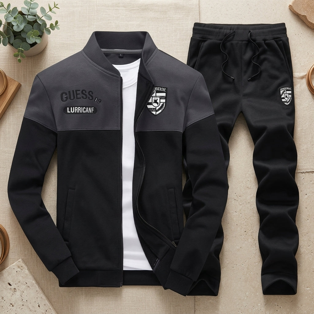Black Tracksuit For Winter | 2pcs
