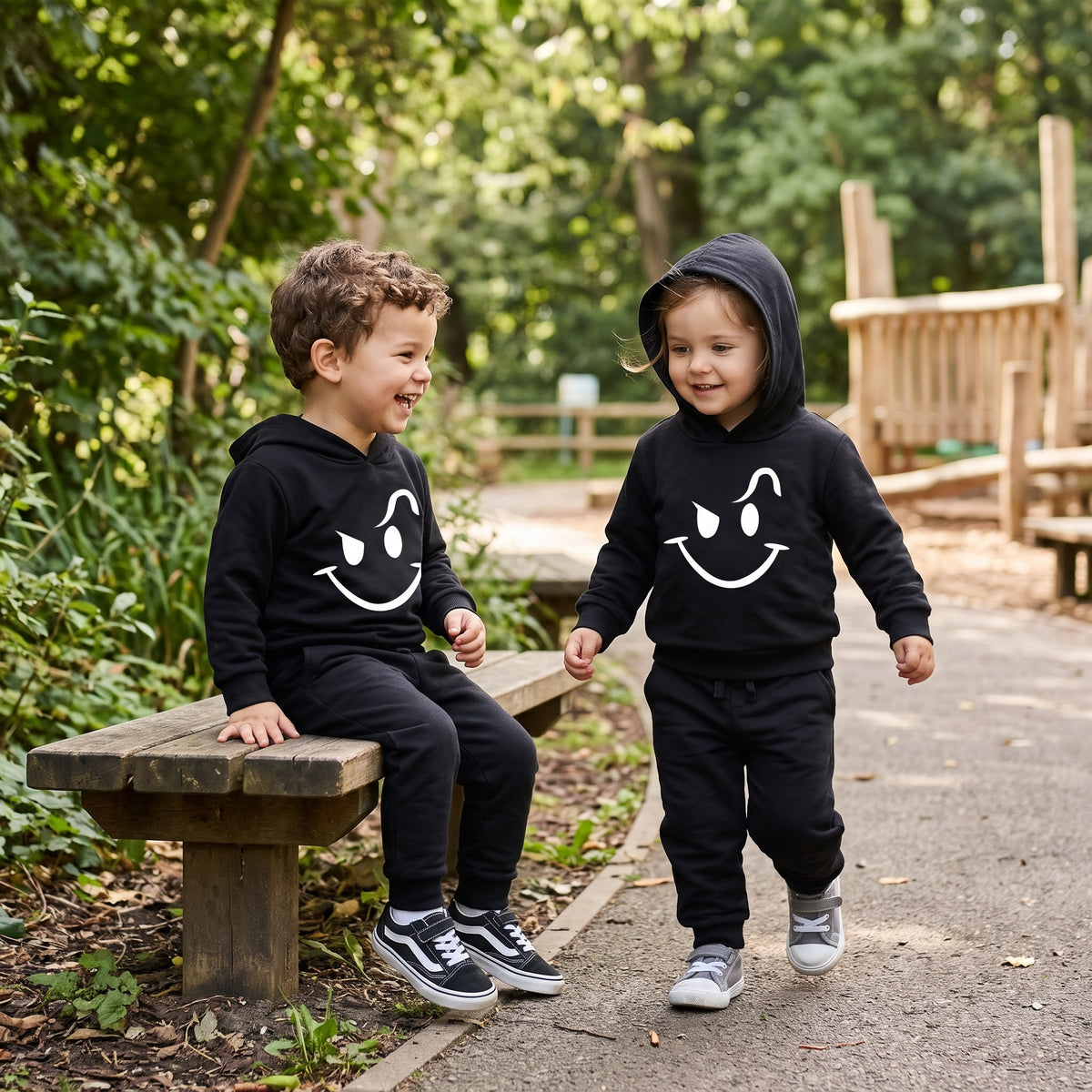 Naughty Smile 2-Piece Kids Hoodie Set | Boys